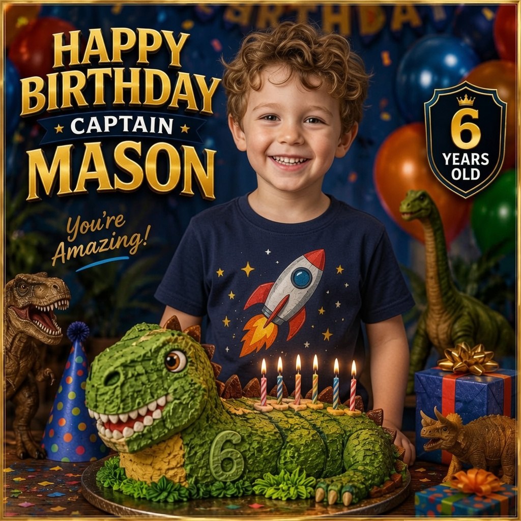 Captain Mason children's birthday song cover